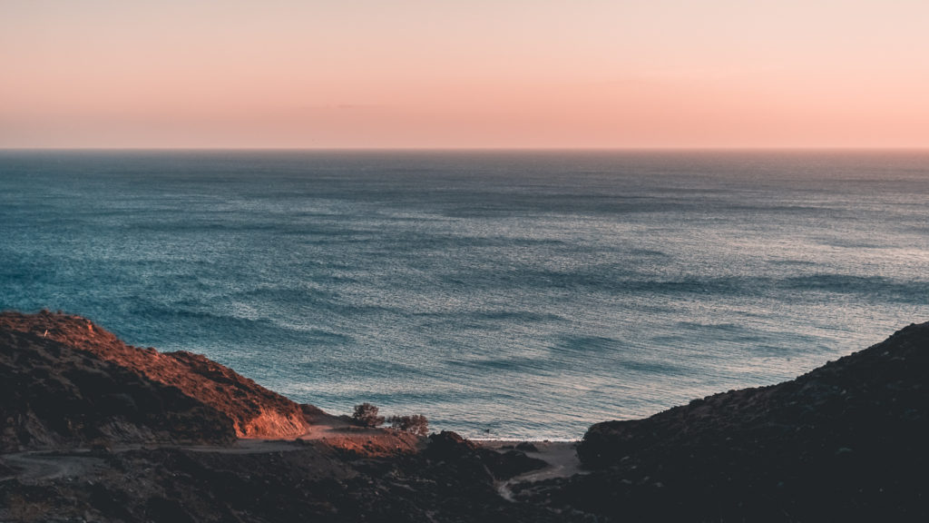 The Aegean sea is departing