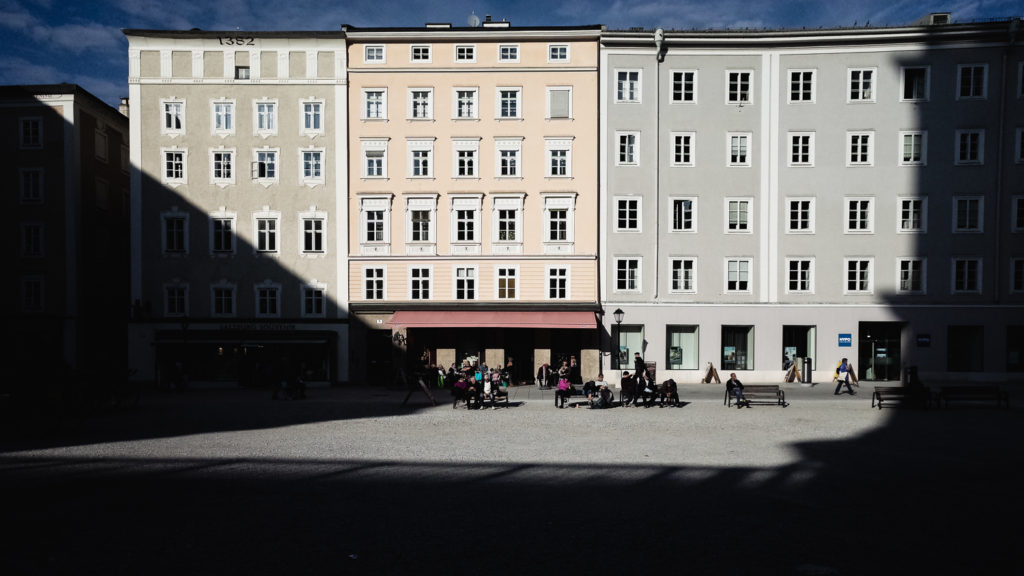Downtown Salzburg, the city of Mozart
