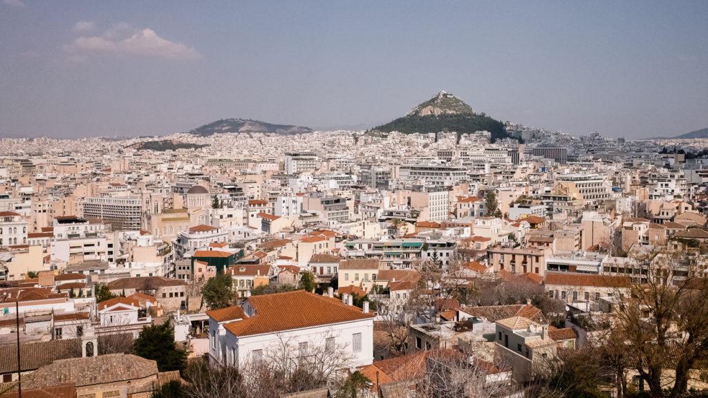 The view of Athens from Anafiotika