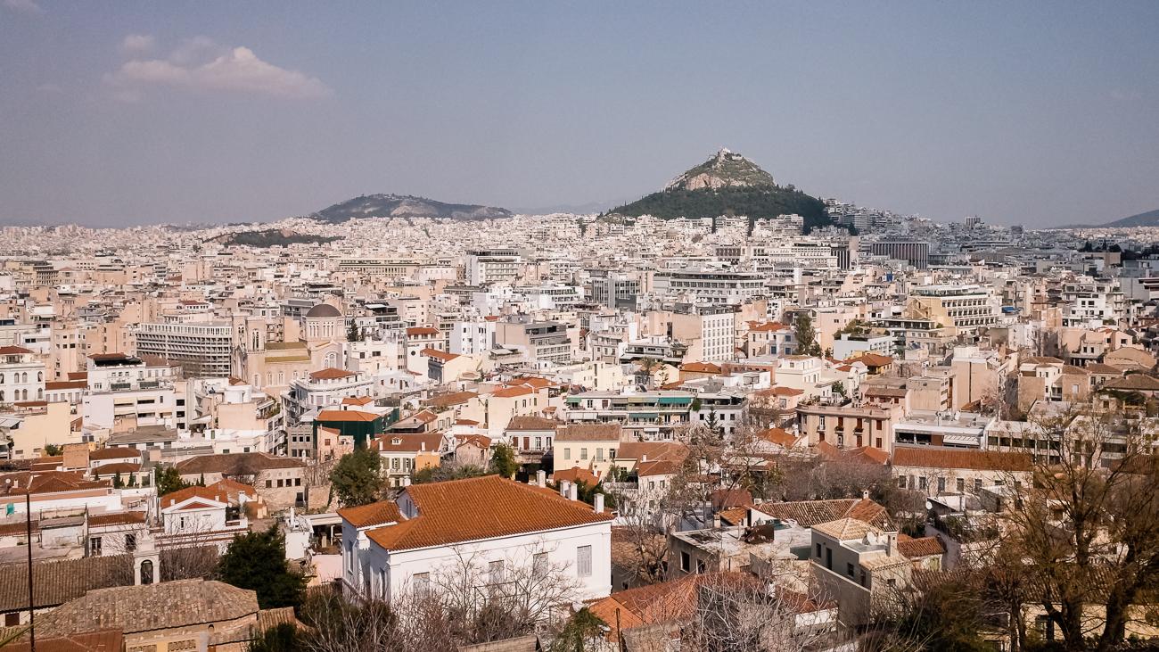 The view of Athens from Anafiotika