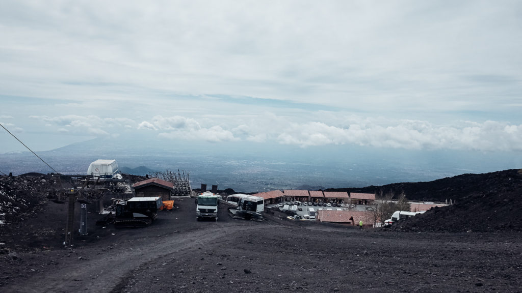 Leaving the Rifugio Sapienza behind
