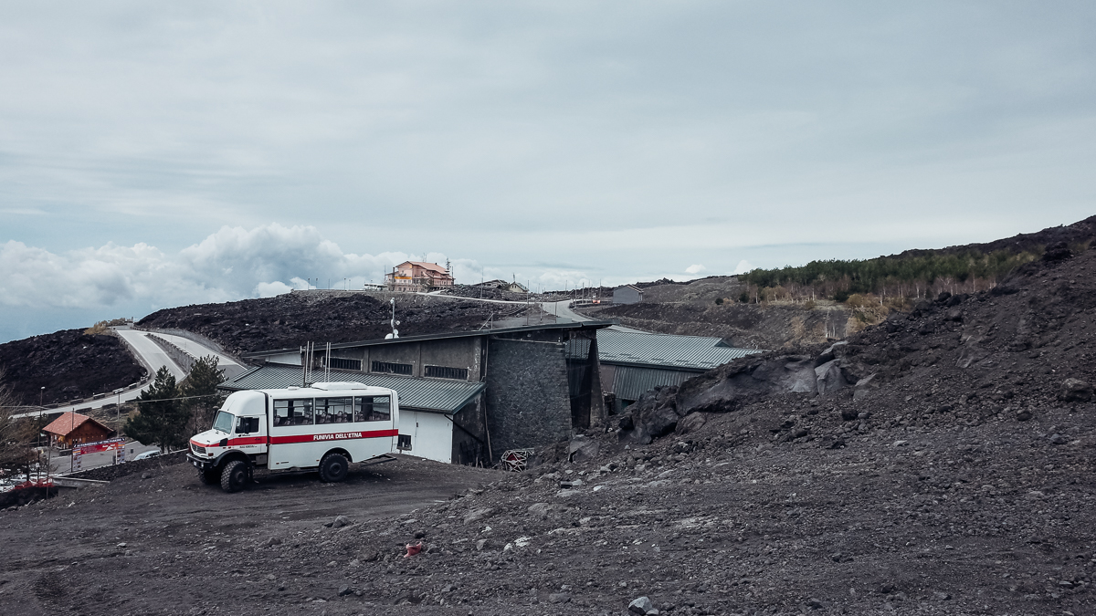 Walking towards the craters