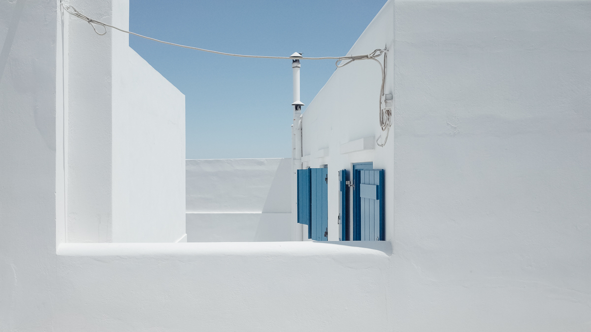 All white