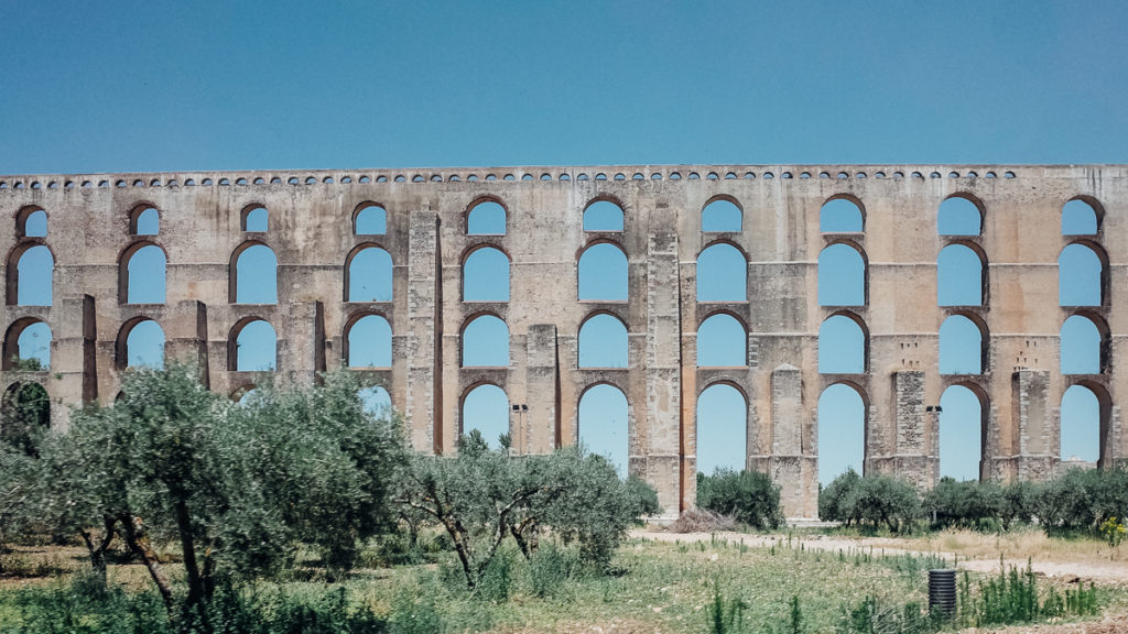 The Amoreira Aqueduct in Elvas Central Alentejo