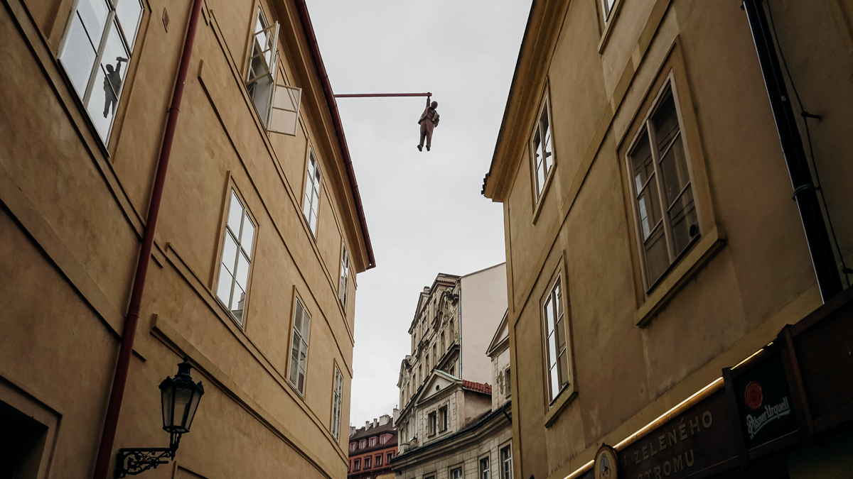 Hanging Freud Prague