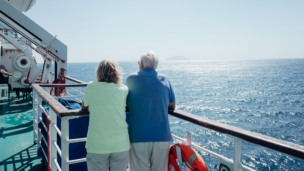 Approaching Anafi Ferry Tales