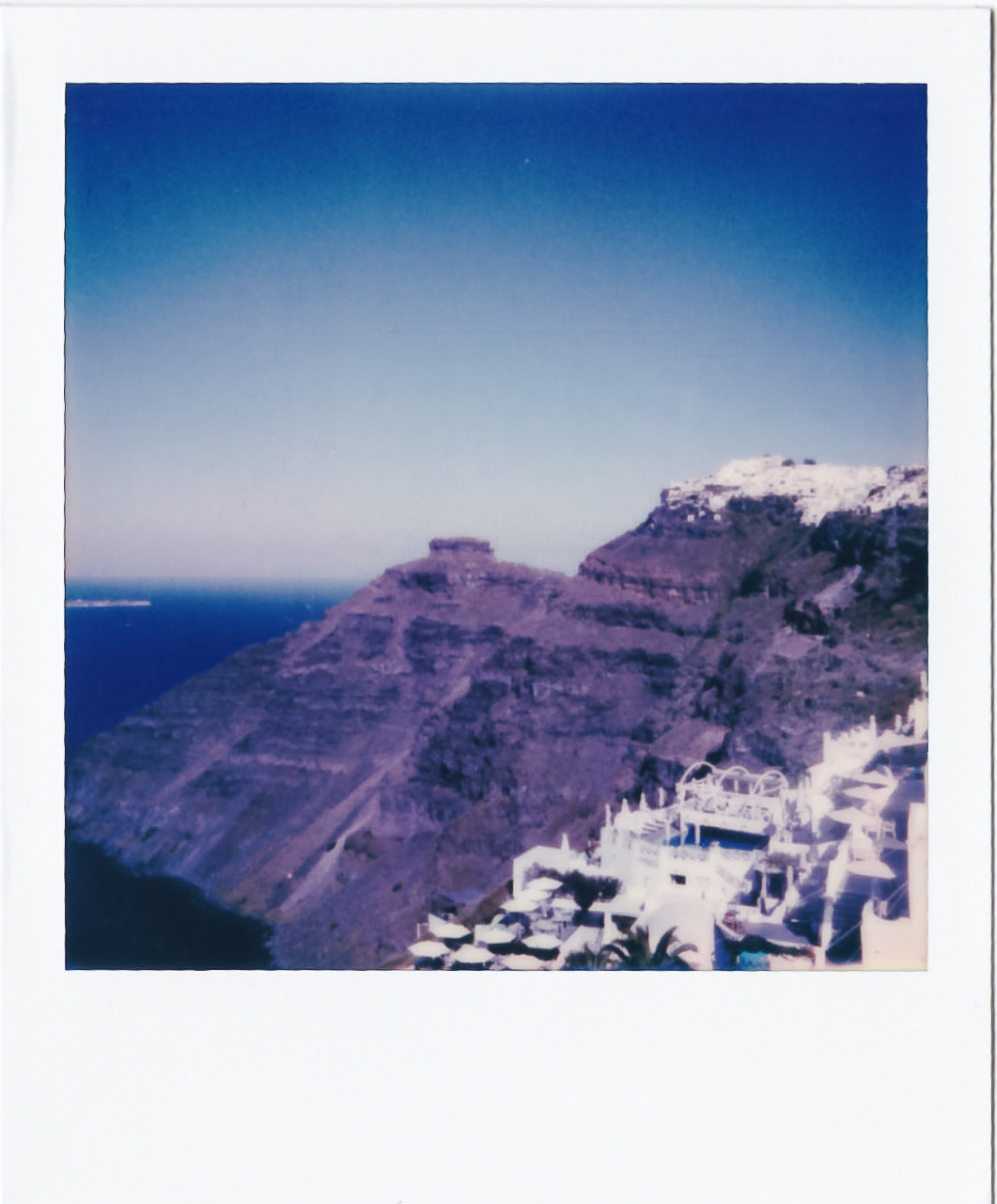Firostefani in Polaroid Diaries Santorini