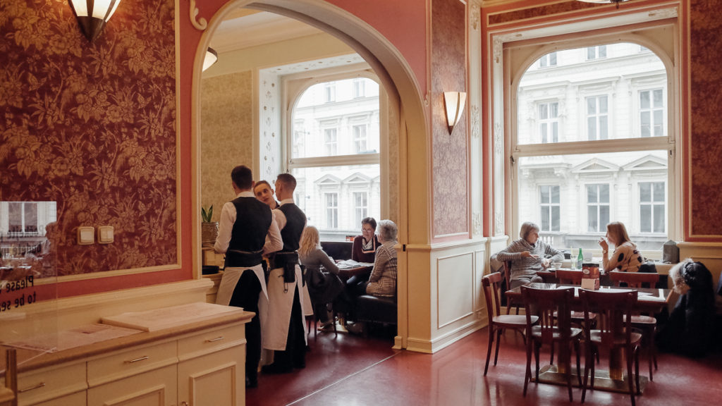 Franz Kafka in Prague Cafe Louvre