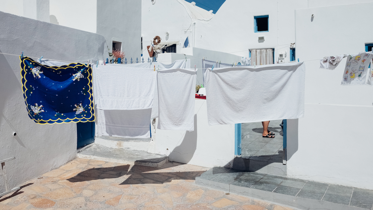 Laundry day in Anafi