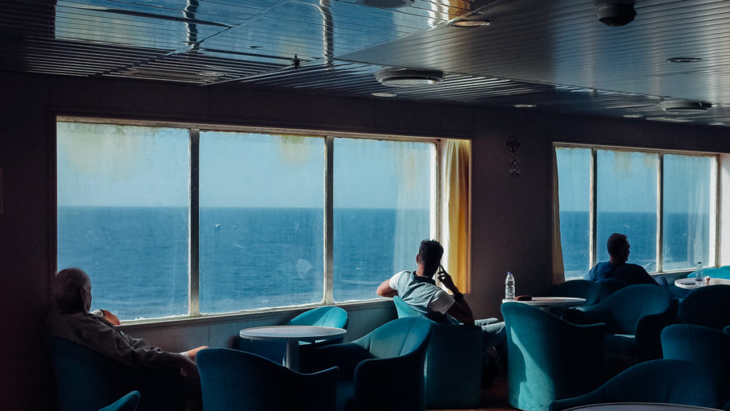 Men onboard