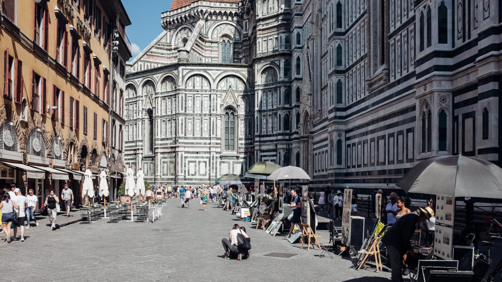 The Duomo of Florence waiting for the Barbarians
