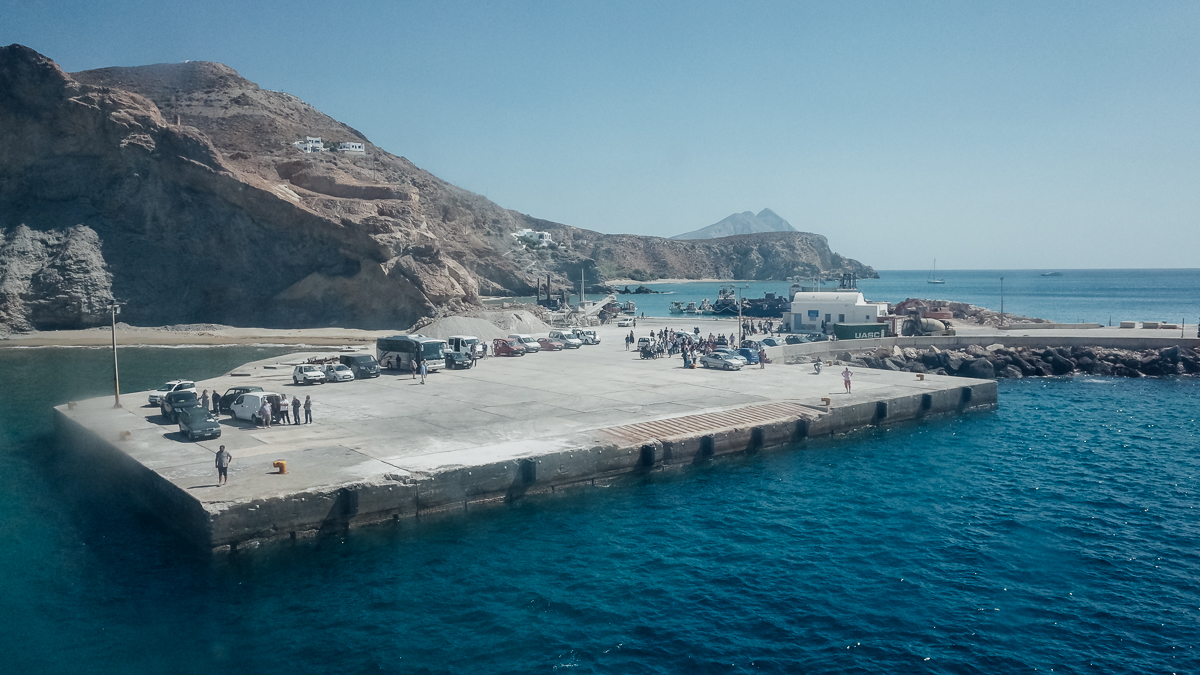 The port of Anafi Ferry Tales