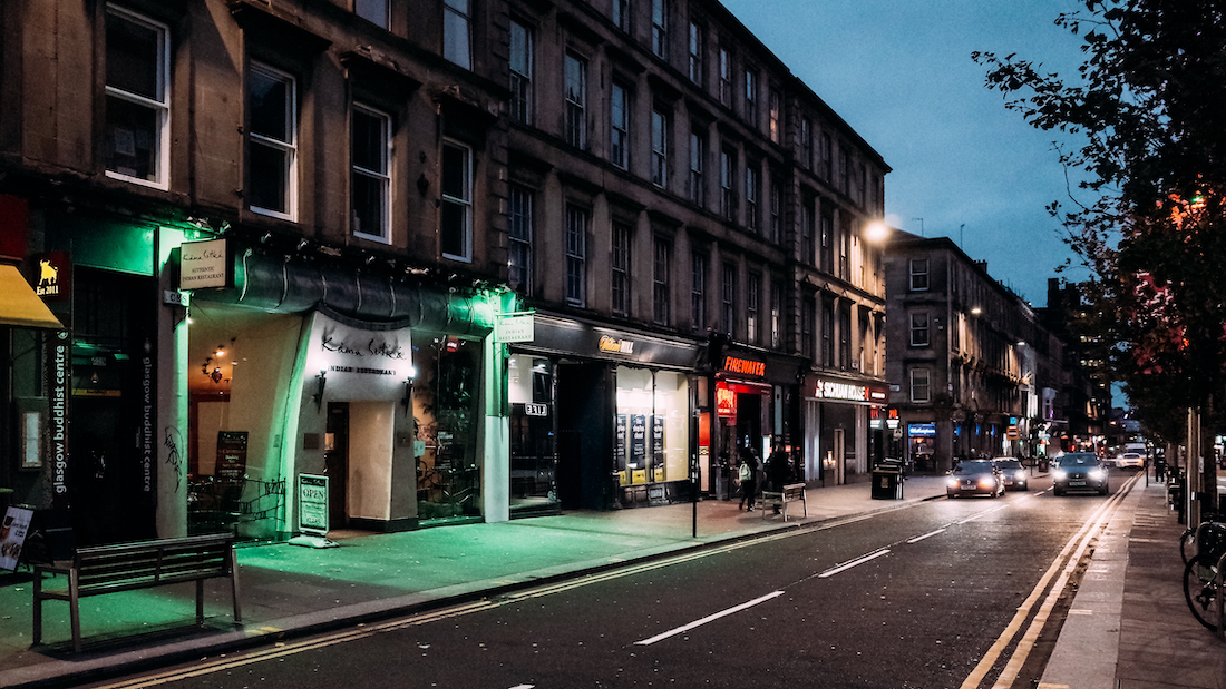 Glasgow before Brexit Nights in pubs haggis neeps and tatties