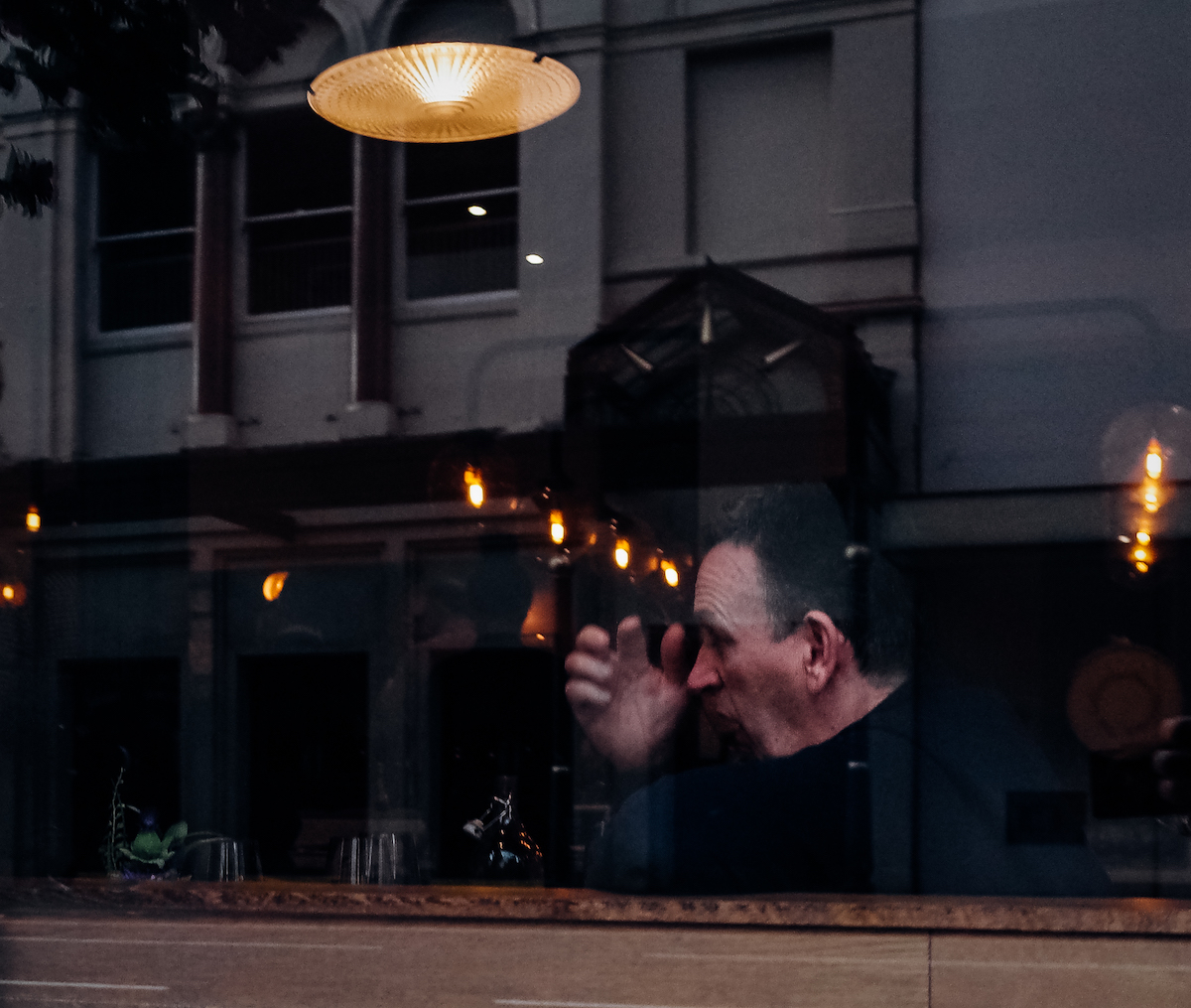 Man in a bar in Glasgow