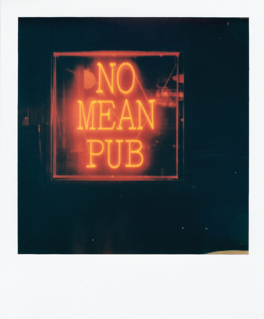 Polaroid Diaries Glasgow Pub haggis neeps and tatties