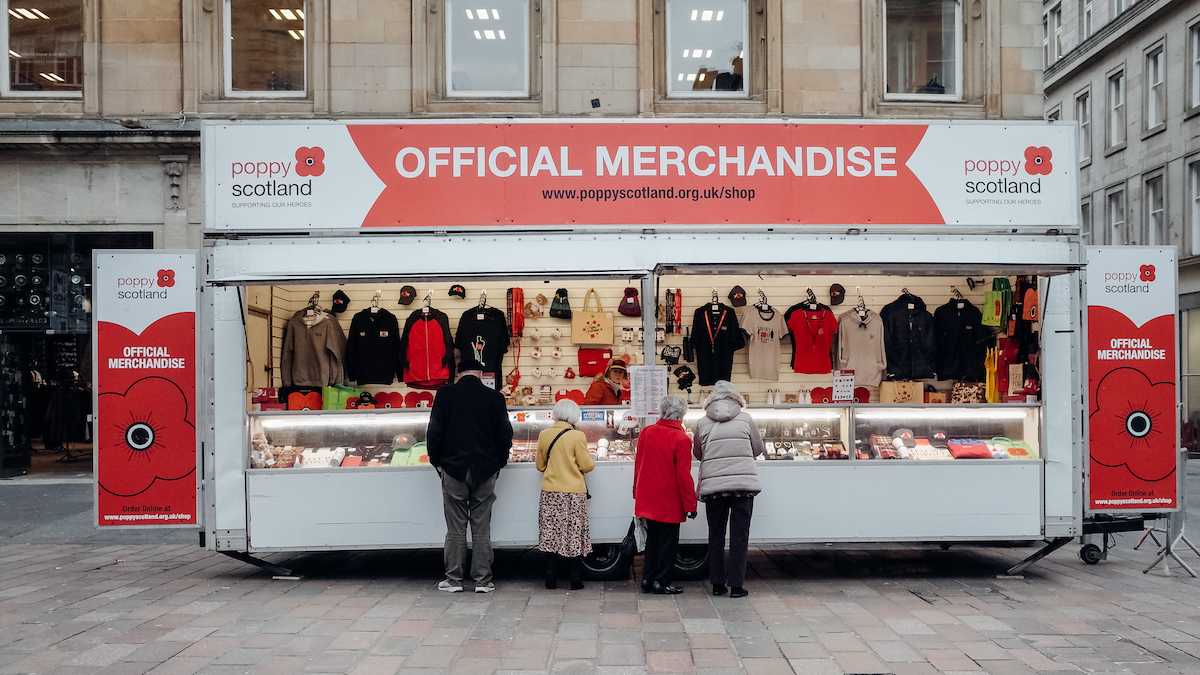 The Glaswegians Poppy Scotland merchandise