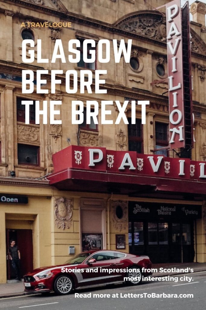 Glasgow before the Brexit Pin 1