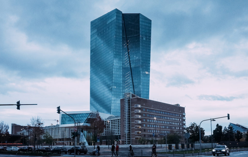 The European Central Bank in Frankfurt am Main ECB Building