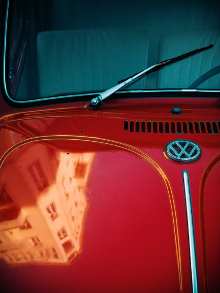 Reflection of building on a car still life berlin