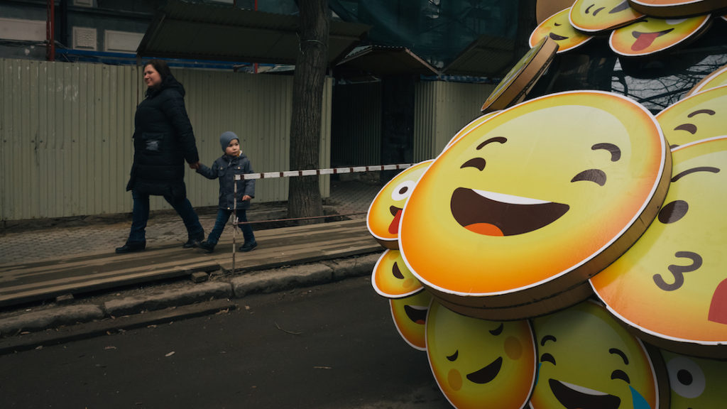 Street photography emojis Odessa Ukraine