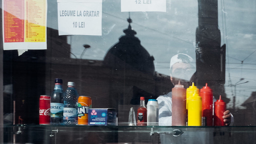 Street photography in Bucharest ketchup and mayo