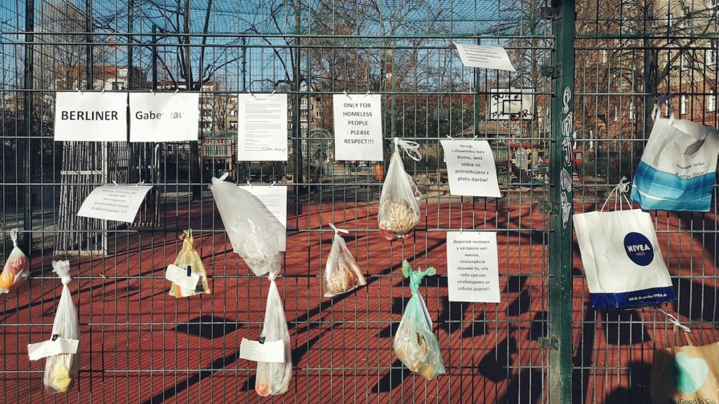Coronavirus Chronicles Berlin solidarity to homeless