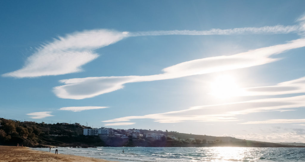 Transparent clouds Greece
