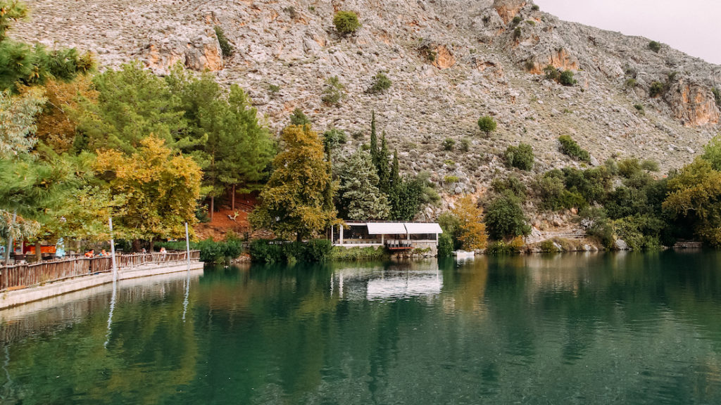 Zaros lake photos of Crete