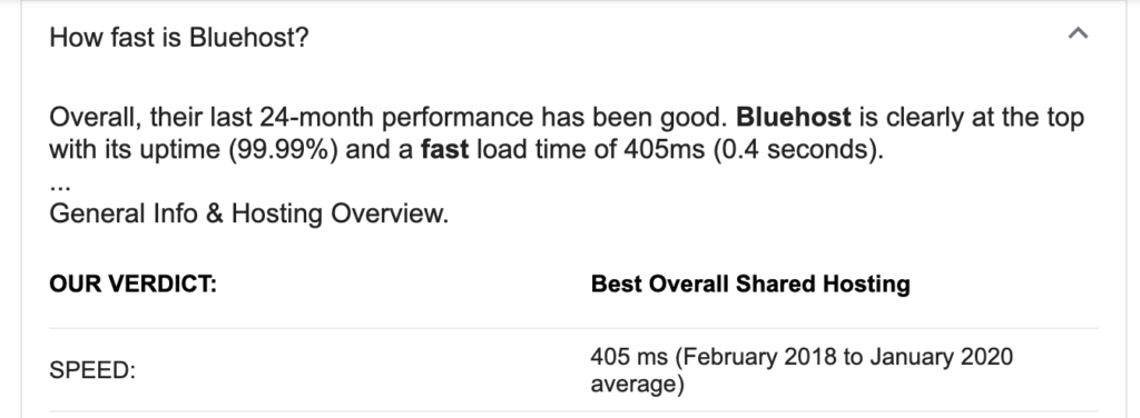 How fast is bluehost