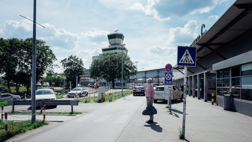 Shortly before leaving Berlin Tegel
