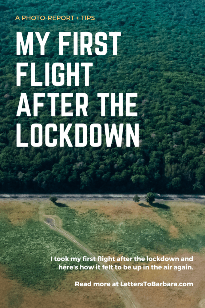My first flight after the lockdown Pin