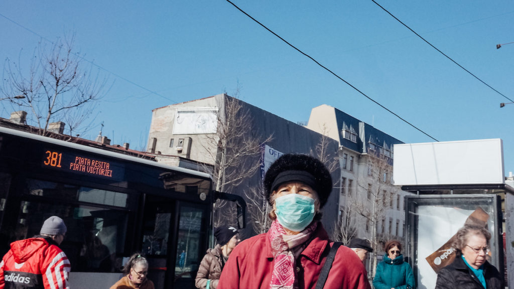Street portrait Bucharest before coronavirus