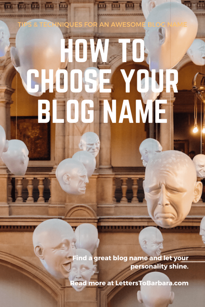 How to choose your blog name Pin