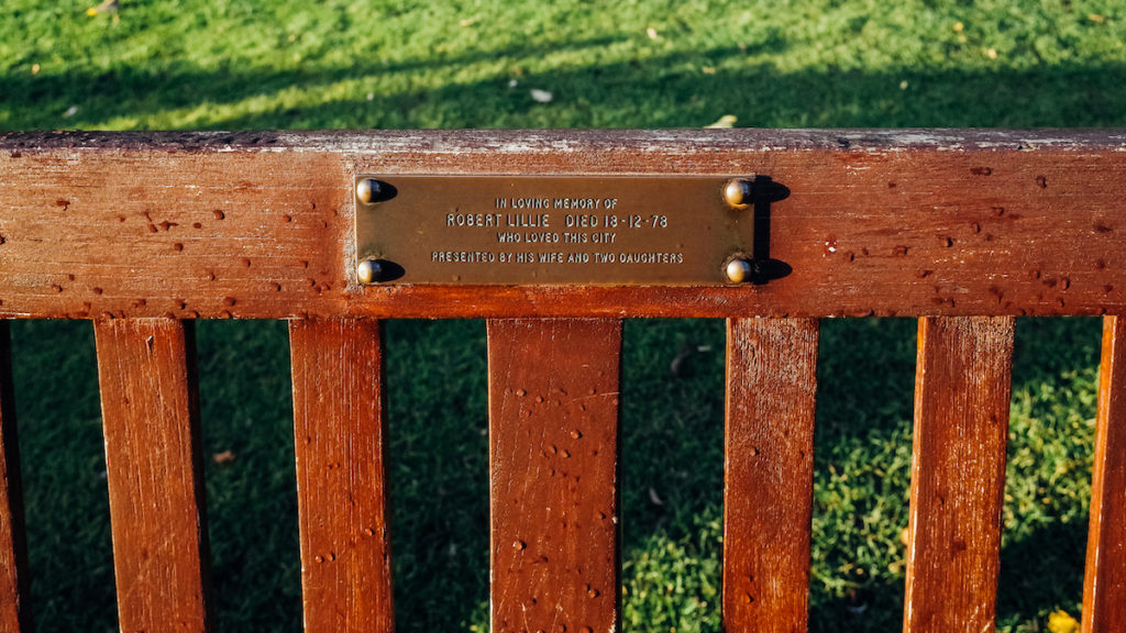 Benches in Edinburgh
