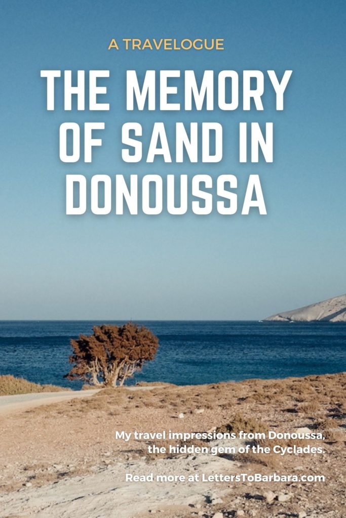 The memory of sand in Donoussa Pin