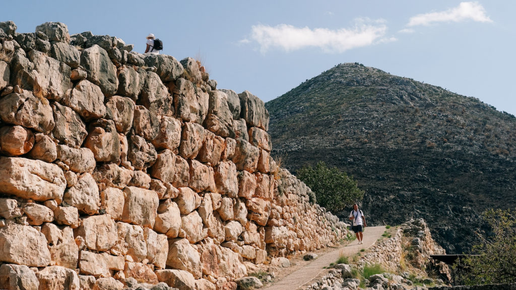 Cyclopian Walls Masonry in Mycenae day trip from Athens