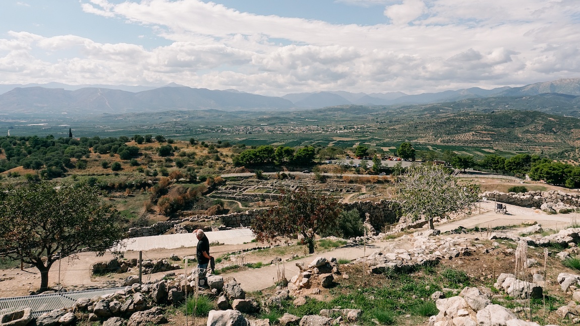 Day trip to Mycenae from Athens view from the citadel