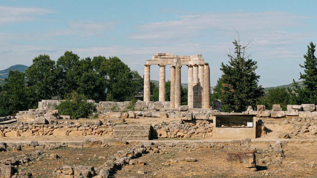 Temple of Zeus in Nemea Greece