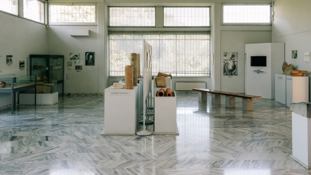 The Archaeological Museum of Nemea Greece interior