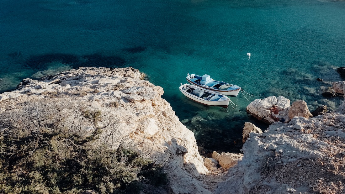 Fishing boats in Donoussa