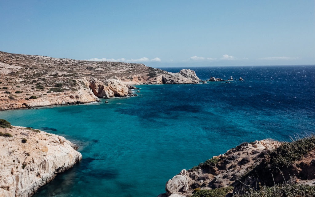 View from the hike towards Livadi beach Donoussa travel guide
