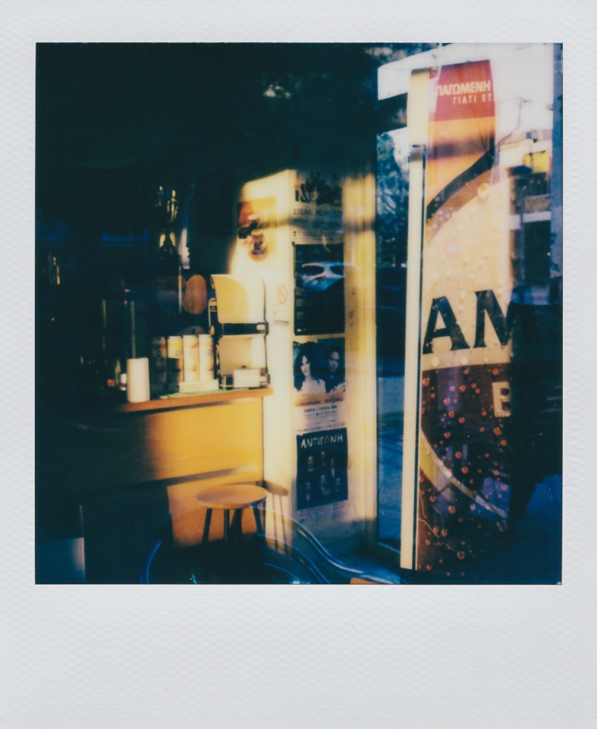 Cafe Halandri 2020 first film with the SX-70