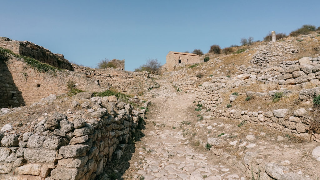 Exploring Acrocorinth and the paved ancient streets