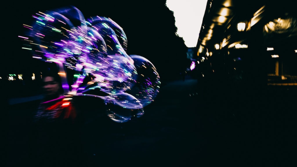 Lviv illuminated balloons