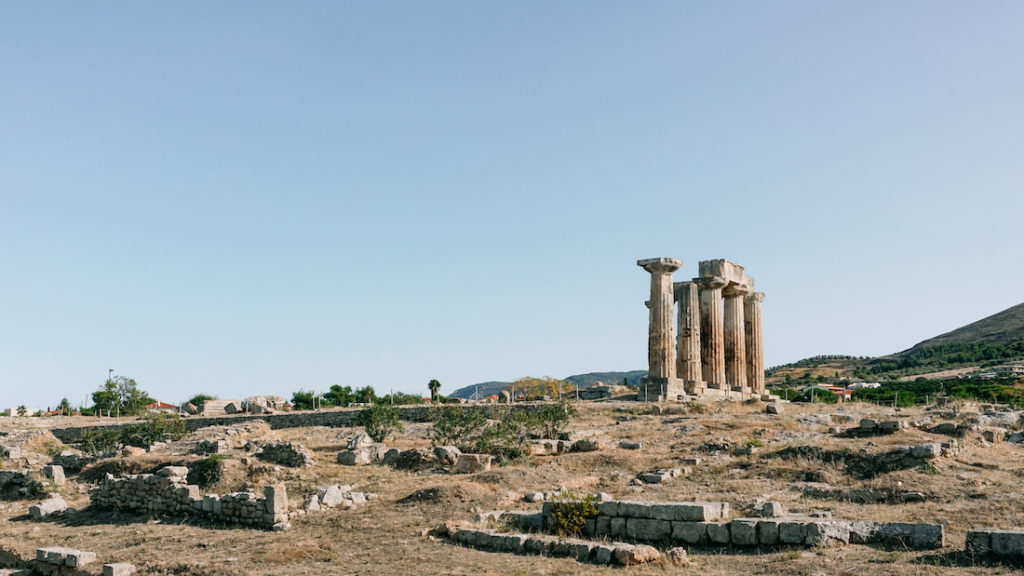 Temple of Apollo in Ancient Corinth