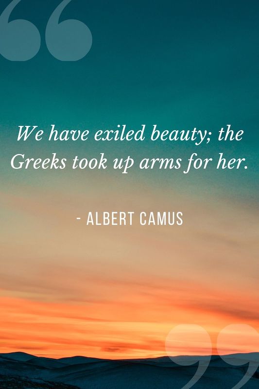 Quotes about Greece from Albert Camus