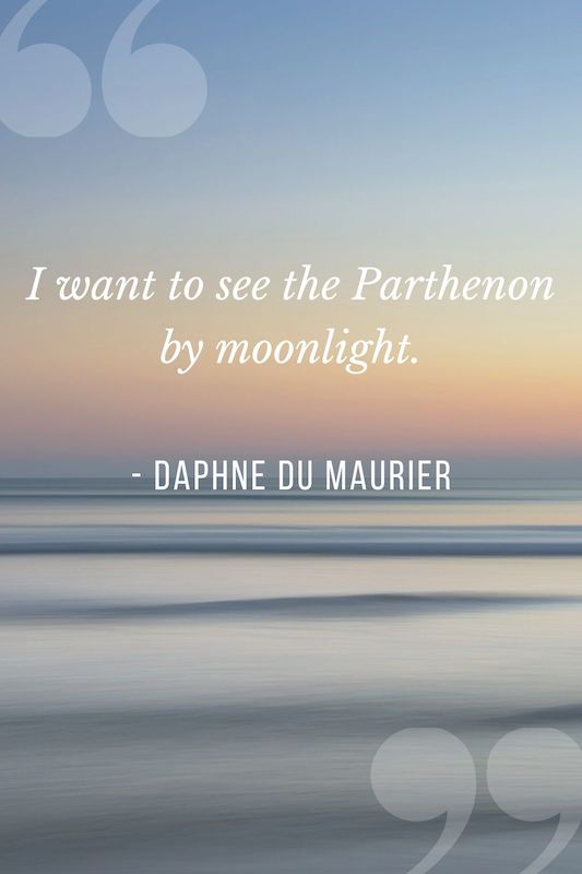 Daphne Du Maurier Greece quote