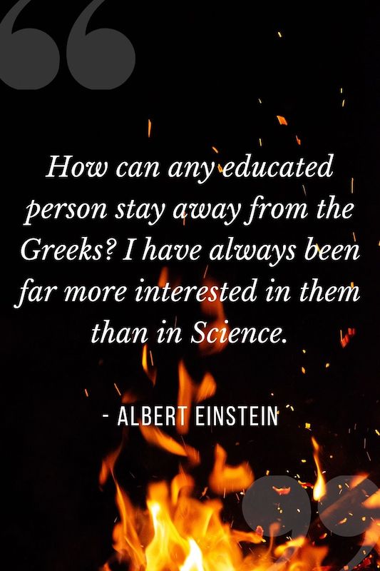 Albert Einstein quote about Greeks