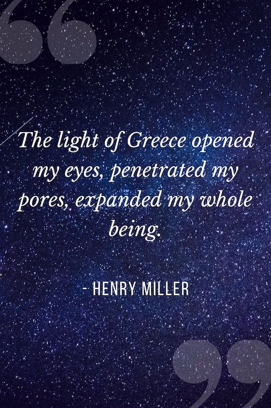 Henry Miller quote about Greece