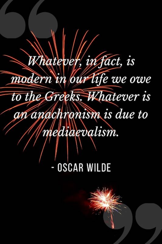 Oscar Wilde quote about Greeks
